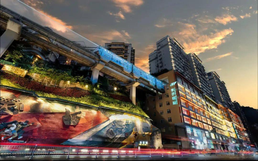 Boutique Of Meditation With Cuisine & Night View, Exit 2 Liujiatai Station Line 9 Tsjoengking Buitenkant foto